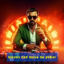 blocos cad mesa de poker